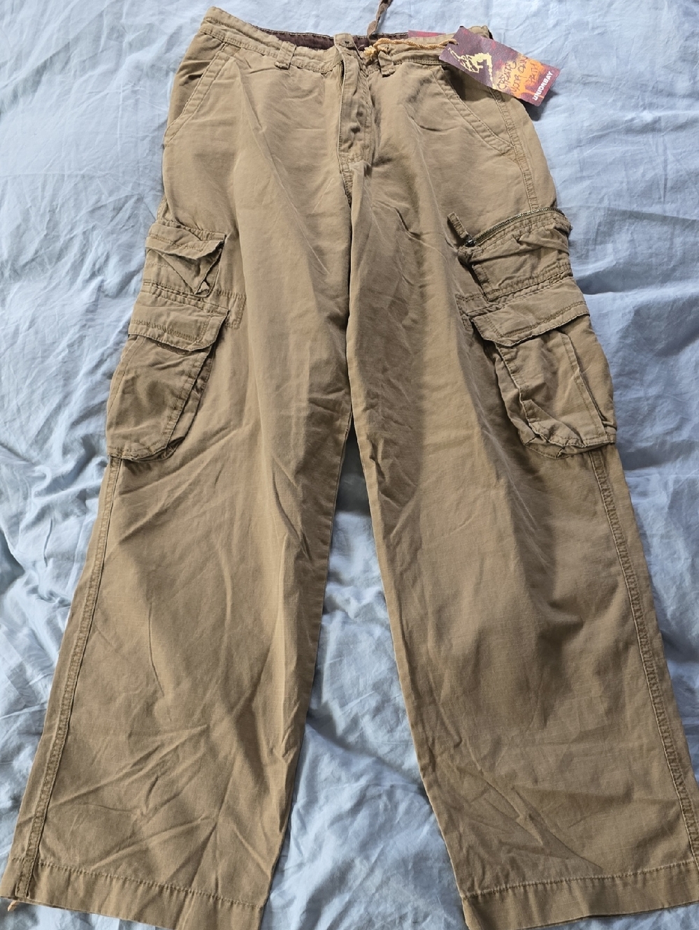 UNIONBAY Wide Leg Cargo Pants in Tan